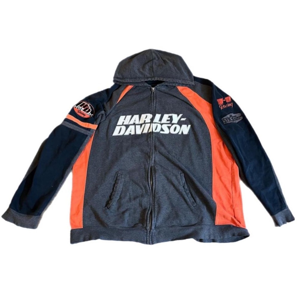 Vintage Harley Davidson Zip Up Hoodie